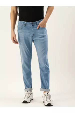 Forever 21 Men Heavy Fade Mid-Rise Stretchable Jeans