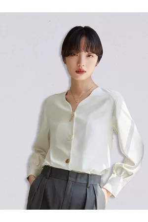 JC Collection Women White Solid Top