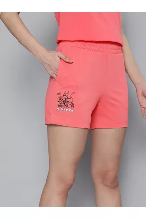 PUMA Women Printed Outdoor Graphic Regular Fit Sports Shorts