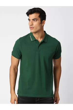 Pepe Jeans Men Pure Cotton Polo Collar T-shirt