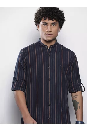 Nautica Men Classic Fit Striped Cotton Shirt