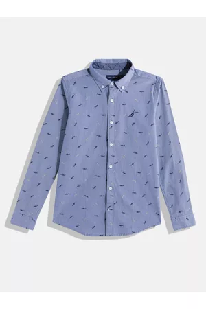 Nautica Boys Printed Casual Shirt