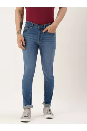 Forever 21 Men Mid Rise Light Fade Stretchable Jeans