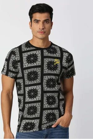 Pepe Jeans Men Bandana printed Pure Cotton T-shirt