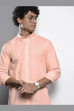 Nautica Men Slim Fit Stretch Printed Casual Shirt