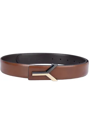 ROSSO BRUNELLO Men Leather Formal Belt