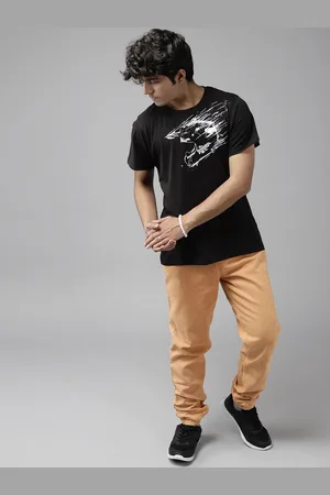 Roadster Boys Mustard Yellow Jogger Stretchable Jeans