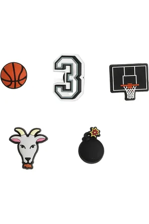Crocs Set Of 5 Basketball Star Jibbitz Shoe Charms