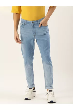 Forever 21 Men Heavy Fade Mid-Rise Stretchable Jeans