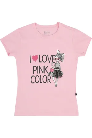 PROTEENS Girls Pink Printed T-shirt