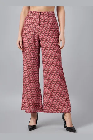 marie claire Women Printed High-Rise Trousers
