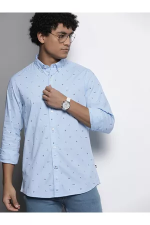 Nautica Men Slim Fit Printed Casual Shirt