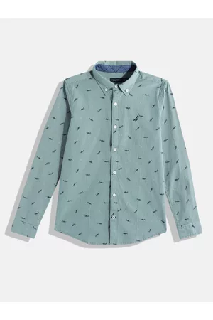Nautica Boys Printed Casual Shirt