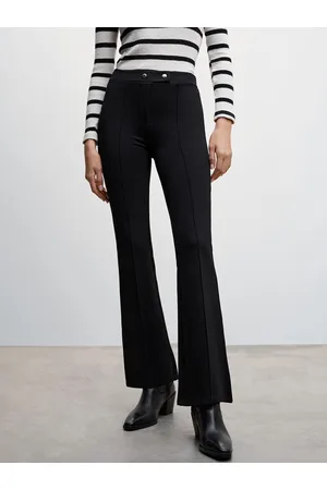 MANGO Women Tailored Flared Trousers