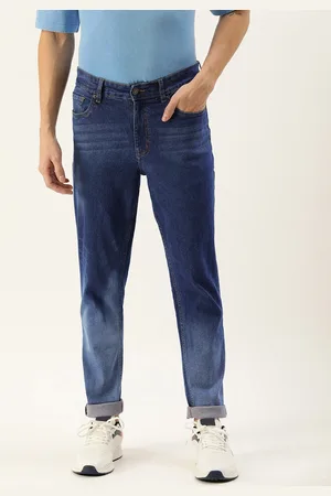 Forever 21 Men Heavy Fade Mid-Rise Stretchable Jeans
