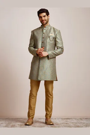 Manyavar Men Woven Design Sherwani Set