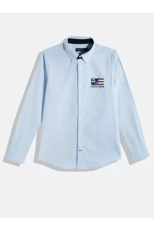 Nautica Boys Solid Casual Shirt