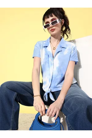 Kook N Keech Dusty Blue Tie and Dye Print 90