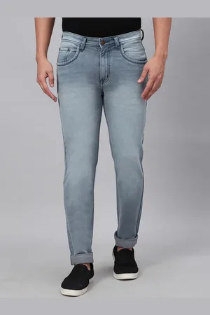 HJ HASASI Men Relaxed Fit Heavy Fade Stretchable Jeans