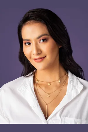Priyaasi Gold-Plated Layered Bar Drop Necklace