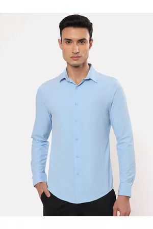 Cult Men Slim Fit Spread Collar Comfort Shirt