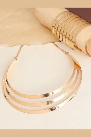 SOHI Gold-Plated & Toned Jewellery Set