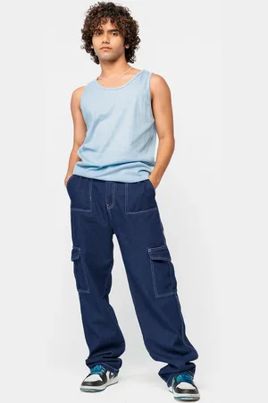 FREAKINS Men Cotton High-Rise Jeans