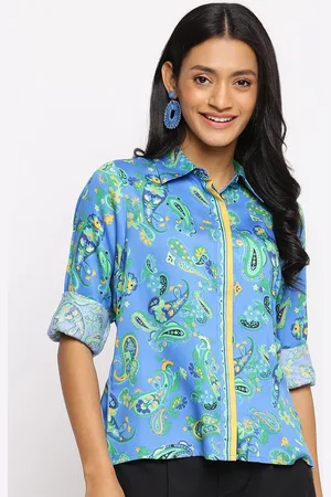Fabindia Women Comfort Printed Casual Modal Shirt