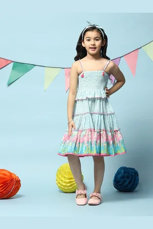 Biba Shoulder Strap Fit And Flare Cotton Dress