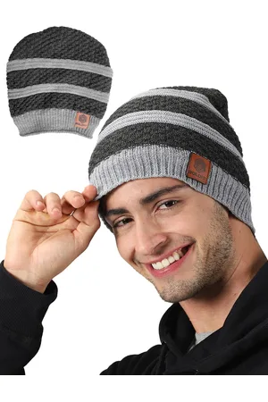 BOLDFIT Unisex Striped Beanie