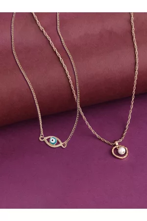 Ami Set of 2 Contemporay Gold-Plated Chain