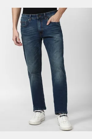 Peter England Men Slim Fit Light Fade Stretchable Jeans