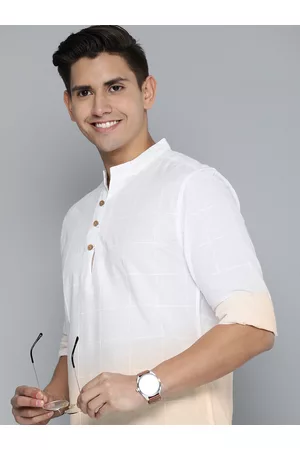HERE&NOW Men Slim Fit Ombre Colourblocked Casual Shirt