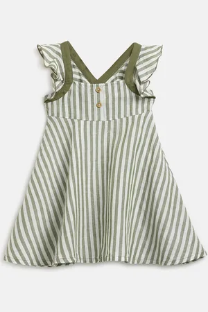 chicco Girls Striped A-Line Dress