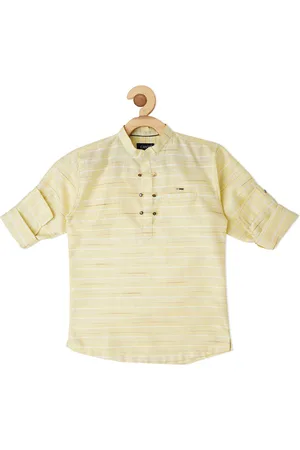 CAVIO Boys Comfort Striped Casual Cotton Shirt