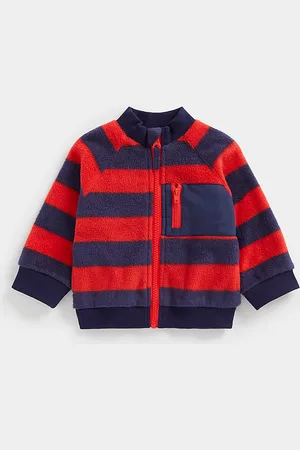 Mothercare Boys Striped Front-Open Sweatshirt