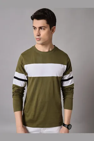 The Dry State Men Colourblocked Cotton T-shirt