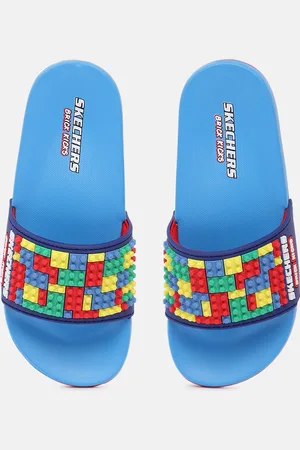 Skechers Boys Multicoloured GAMBIX III SUNNY GLIDE Colourblocked Non-Marking Sliders