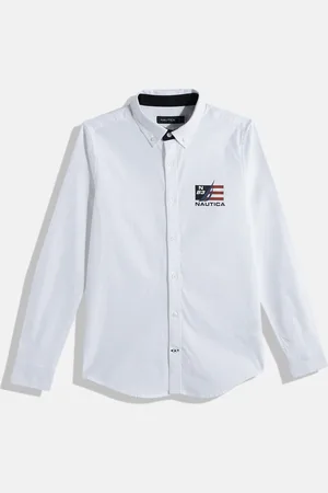 Nautica Boys Solid Casual Shirt