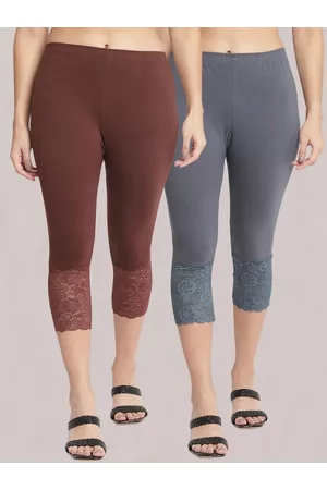 GRACIT Women Pack of 2 Skinny Fit Capris