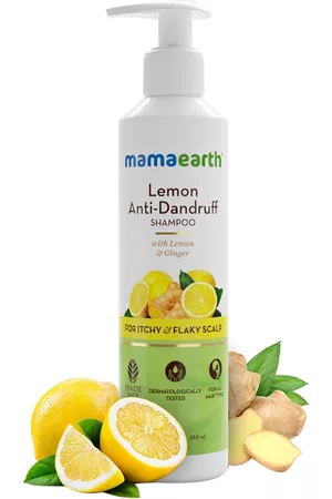 Mamaearth Lemon Anti-Dandruff Shampoo with Ginger for Itchy & Flaky Scalp - 250ml
