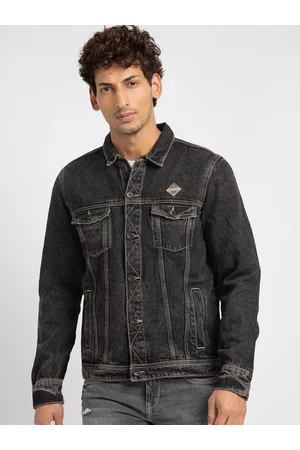 SPYKAR Men Washed Denim Jacket