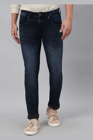 HJ HASASI Men Relaxed Fit Heavy Fade Stretchable Jeans