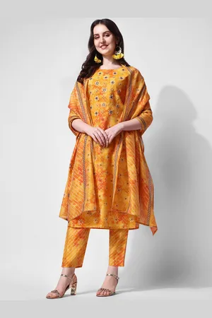 Berrylicious Women Ethnic Motifs Embroidered Chanderi Cotton Kurta with Trousers & Dupatta