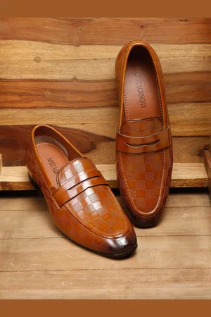 MUTAQINOTI Men Lightweight Leather Loafers