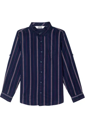CANTABIL Boys Vertcal Striped Casual Shirt