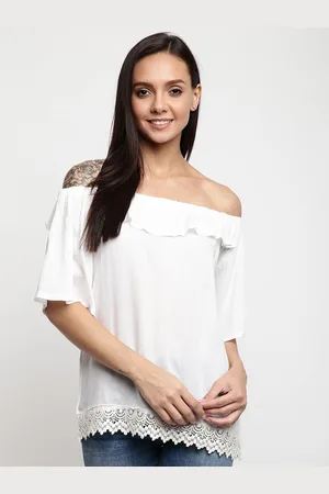 Mayra Laced Off-Shoulder Bardot Top