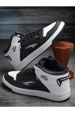 ASIAN Men Colourblocked Mid Top Lightweight Sneakers