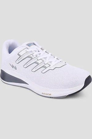 Campus Men White Mesh Running Shoes