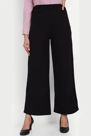 Broadstar Women Relaxed Loose Fit High-Rise Formal Trousers